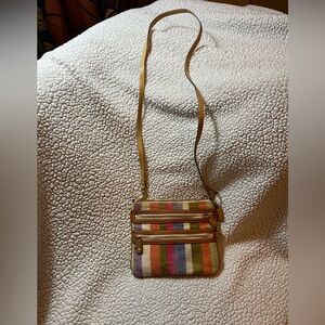 Coach Multicolor Striped Crossbody Bag